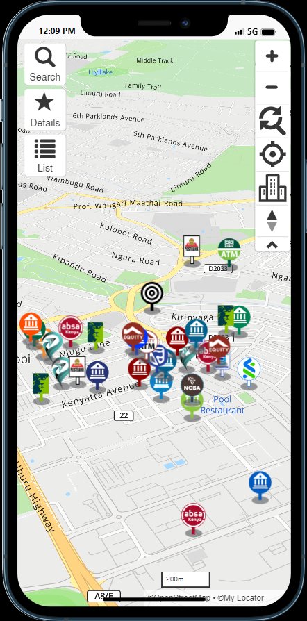 All location types on map